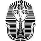 stencil Schablone Tutanchamun